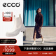 愛(ài)步（ECCO）切爾西靴女 女士百搭厚底增高牛皮靴 革新214793 HL 砂礫灰/灰白色21479361068 37