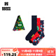 Happy Socks【新品】Happy Socks秋冬款多巴胺圣誕樹(shù)襪中筒襪3雙裝禮盒 圣誕樹(shù) 3雙 M 36-40