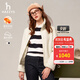 哈吉斯（HAZZYS）女裝 春秋款【PHIZ系列】立領(lǐng)抓絨夾克女ASVSU0BDX03 乳白色IV M (160/84A 38)