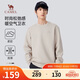 駱駝（CAMEL）男裝衛衣秋冬微闊加厚保暖圓領(lǐng)套頭時(shí)尚潮流長(cháng)袖M34CAQN606