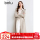 百圖betu女裝秋季新款風(fēng)衣收腰顯瘦百搭中長(cháng)款風(fēng)衣外套女2409T71 燕麥色 L
