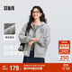 森馬（Semir）[商場(chǎng)同款]外套女連帽刺繡學(xué)院風(fēng)2025春寬松質(zhì)感夾克101125108002