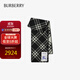 博柏利（BURBERRY）羊毛圍巾 格紋 馬術(shù)騎士徽標8079246 黑色