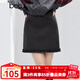 百圖（betu）女裝2025年冬季新款半身裙高級感A字裙木耳邊設(shè)計裙子短裙2510T71 深灰 L
