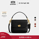 蔻馳（COACH）經(jīng)典標志CASSIE19號單肩斜挎包翻蓋早秋女包 黃銅色硬件/黑色（新版）