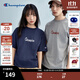 Champion冠軍短袖男2025春季新款個(gè)性印花情侶T恤美式復古風(fēng)寬松 藏青色 XL