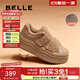 百麗（Belle）休閑舒適板鞋女厚底鞋D3L1DAM5 咖啡色 37 (235mm)