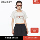 moussy【新復古回潮】 美式復古街頭感印花插肩袖T恤028HSZ90-0951 013象牙色 S 00001