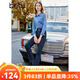 百圖betu女裝秋季新款襯衫時(shí)髦工裝口袋休閑時(shí)尚牛仔襯衫2309T98 牛仔色 M