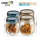 龍士達玻璃瓶密封罐套裝 儲物罐4件套 泡酒瓶泡菜壇子雜糧茶葉干果零食