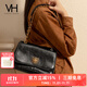 VANESSA HOGAN VH女包太陽(yáng)神系列復古郵差包腋下單肩包斜挎包通勤大容量托特包 黑色-中號