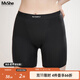 MsShe大碼女裝夏季新款無(wú)痕高腰莫代爾打底短褲字母印花短安全褲 黑色現貨 4XL