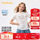 巴拉巴拉童裝兒童短袖t恤女童2025夏裝大童速干甜美上衣208225117007