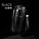 可賓尼保溫咖啡杯陶瓷高級感輕奢男女款便攜車(chē)載保冷不銹鋼水杯子 深邃黑-500ml （316L陶瓷內膽）