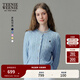 Teenie Weenie【趙露思同款】小熊女裝毛衣新款黃色針織衫空調開(kāi)衫 藍色 S