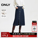 ONLY秋季復(fù)古純棉中長裙鉛筆裙牛仔半身裙女|124437003 J35 510洗水牛仔藍(lán) S (160) 64A