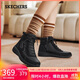 斯凱奇（Skechers）女靴春中幫鞋雪地靴防滑減震百搭休閑鞋棉鞋144198