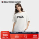 FILA 斐樂(lè )官方大熊貓短袖T恤情侶2025秋半袖寬松純棉運動(dòng)上衣男女同款