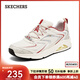 斯凱奇（Skechers）男鞋秋季復古跑步鞋氣墊鞋輕質(zhì)減震運動(dòng)鞋戶(hù)外休閑慢跑鞋802025 白色/紅色/WRD 39.5