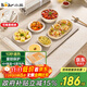 小熊（Bear）折疊暖菜板飯菜保溫板熱菜板 硅膠加熱板桌墊菜板多功能加熱墊 柔性面板解凍溫奶BWB-N04Q1