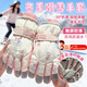 JIOESC滑雪手套冬季女生手套保暖小熊可愛(ài)可觸屏兒童騎車(chē)騎行防風(fēng)防水 粉色小熊款 均碼(適合掌圍18-22cm)