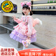 G.duck玲娜貝兒裙女童生日洛麗塔公主裙兒童連衣裙春秋女孩cos服蓬蓬裙 粉色貝爾裙長(cháng)袖 100 （建議身高90cm 3-4歲）cm