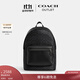 蔻馳（COACH）男士經(jīng)典標志W(wǎng)EST雙肩包老花商務(wù)大容量戶(hù)外旅行背包黑色 QB/炭黑色/黑色