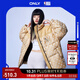 ONLYNBA聯(lián)名款90白鴨絨短款滿(mǎn)印羽絨服女|123123007 HH4 沙色 S (160) /80A
