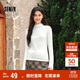 森馬（Semir）長(cháng)袖T恤女半高領(lǐng)吸濕發(fā)熱抗菌2024冬緊身抓絨打底衫109724101001