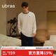 ubras水果系列套頭家居服套裝情侶睡衣女 男款長(zhǎng)袖長(zhǎng)褲-米白色 XL