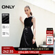 ONLY夏季百搭不規(guī)則裙擺中長款吊帶連衣裙女|124207093 H1Z 黑色 L (170) 88A