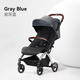 好孩子（gb）好孩子D850嬰兒車(chē)推車(chē)可坐可躺寶寶遛娃避震輕便折疊C4017/ORSA D850-A巖石藍（帶天窗大遮陽(yáng)）