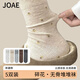 JOAE女士中筒襪子秋冬新款舒適百搭日系INS風(fēng)溫柔小碎花無(wú)骨堆堆襪5雙