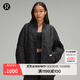 lululemon丨Quilted Light 女士絎縫帶夾層長(cháng)款外套 拒水 LW4BXSS 黑色 S /6