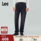 Lee商場(chǎng)同款25秋冬新品753舒適直筒深藍色男牛仔褲 深藍色  34 