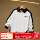 ASK JUNIOR親子裝長(cháng)袖T恤秋裝新品兒童男童體恤落肩POLO衫跑步運動(dòng)風(fēng)