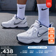 耐克輕便訓練鞋老爹鞋冬季健身緩震運動(dòng)NIKE MONARCH 4 415445 102白色/金屬銀/深藏青 36 (230mm)