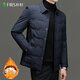 杉杉（FIRS）羽絨服男士冬季百搭戶(hù)外運動(dòng)防風(fēng)鴨絨保暖外套 深藍 XL