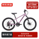 京東京造22英寸青少年兒童自行車(chē) 學(xué)生山地車(chē)7速禧瑪諾碟剎生日禮物霞光紫