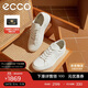愛(ài)步（ECCO）百搭男鞋 經(jīng)典系帶小白鞋軟底休閑鞋 柔酷系列582404 白色41