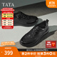 他她（TATA）2025秋商場(chǎng)同款舒適百搭休閑男鞋新款休閑皮鞋QGX01CM5 黑色 41
