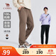 駱駝（CAMEL）男裝純棉休閑衛褲男士秋冬牛奶絲親膚束腳運動(dòng)長(cháng)褲子M14CAQR665