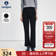 Navigare意大利小帆船女士休閑褲秋款時(shí)尚通勤直筒褲黑色顯瘦職業(yè)商務(wù)長(cháng)褲 暗夜黑 M