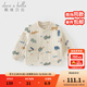 戴維貝拉（DAVE＆BELLA）秋冬新款童裝兒童棉服內膽洋氣女寶寶衣服小童上衣男童棉衣 卡其色【現貨】 90 cm（建議身高80-90cm）