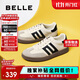 百麗復古拼色德訓鞋新款百搭簡(jiǎn)約運動(dòng)休閑鞋B2614AM5 米白 37