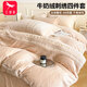 紅蜻蜓（RED DRAGONFLY）冬季牛奶絨四件套防靜電雙面絨親膚裸睡被套200x230cm床上用品 朱麗葉-米白 【加厚牛奶絨 歐式雕花刺繡】 床笠款 1.8m床四件套-200*230cm