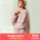 Gainreel歌瑞爾超柔軟可外穿法蘭絨睡衣女珊瑚絨舒適家居服套裝 香芋紫 XL
