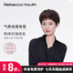 瑞貝卡（Rebecca）假發(fā)全真人發(fā)女短發(fā)短直發(fā)狗啃劉海蓬松透氣全手織工藝頭套 自然黑 短發(fā) 全手織 真人發(fā)絲