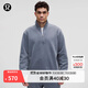 lululemon丨Steady State 男士半拉鏈衛衣 *Wash LM3FAFS 淡洗海軍藍 M