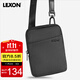 樂(lè )上（LEXON）休閑斜挎包男士單肩手機包商務(wù)運動(dòng)輕便通勤百搭牛皮配件小背包